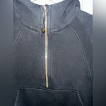 Lululemon  Scuba Oversized Half-Zip Black Hoodie size XL/ XXL gold hardware Photo 4