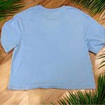 Nickelodeon NWT Hey Arnold! Azure Blue Graphic Baby Tee Cropped T-shirt - Small Photo 2