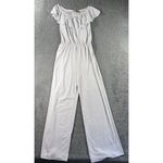 Hybrid Women Romper Jumpsuit Medium High Waist Wide‎ Leg Formal Elegant Ruffle Stretch Photo 2
