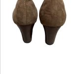 Isola  Tan Wood Block Leather Heel Photo 96