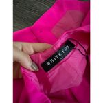 White Fox Boutique Hot Pink Button Up Strapless Top Photo 1