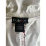 Style & Co  Cotton velvet white blazer M Photo 1