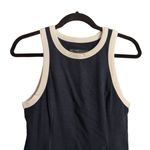Beyond Yoga NWT Navy Off White Spacedye Built In Bra Sleeveless A Line Dress S Photo 1