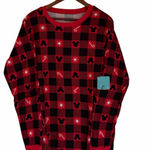 Disney x Old Navy Christmas Mickey Mouse Buffalo Plaid Pajama Set Size L NEW Photo 0