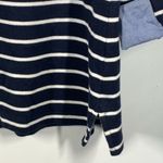 Nautica Women's Striped Boat Neck 3/4 Sleeve Striped Top Navy And White Medium Photo 5