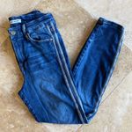 Good American  Good Legs Blue‎ Athletic Stripe Jeans Photo 0
