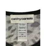 Cathy Daniels  Misty Charcoal Animal Print Sweater Photo 3