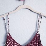 Rag and Bone  Dirdre Wine Polka Dot Tank Dress Photo 4