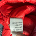 Patty Kim Red Lightweight Quilted Short Sleeve Puffer Jacket. Size: Small Photo 3