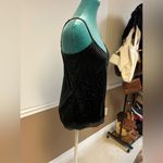 Black Sequin Mesh Cami Top – Floral Embellished | Size M | Y2K Party Glam Size M Photo 2