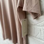 Joie  Women's Beige Mock Neck Short Sleeve Blouse Size XL Photo 3