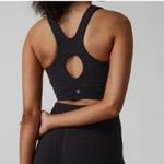 Athleta NWT -  Conscious Crop Cut Out A-C Sports Bra Black Size Large Photo 1