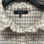 Oversized Flannel Shacket Blue Size M Photo 5