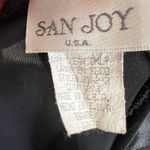 San Joy Vintage Y2K Black Mini Dress Shiny 2000s Goth Whimsigoth Witchy Small Photo 2