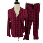 Victoria's Secret Victoria’s Secret Shimmer Flannel Long PJ Set Small Photo 1