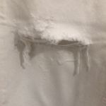 Jean Atelier Women’s Size 28 High Rise Flip Waist Distressed Denim Jeans White Photo 6