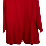 Calvin Klein NWT♥️  Chic Sexy Red Tailored Red Open-Front Lined 3/4 Sleeve Jacket Photo 6