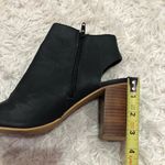 Steve Madden  notedd Faux Leather Peep Toe Block‎ heel Bootie black size 9 Photo 10