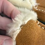 Clarks Mandy Brown Suede Leather Slippers Women’s Sz 9M Faux Fur Indoor/Outdoor Photo 8