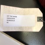 Katie May NWT  Bordeaux Hit The Mark Off The Shoulder Gown Long Maxi Dress sz XS Photo 8