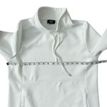 Jones New York  Signature White w/ Ribbed Detail Funnel Neck Pullover Size Small Photo 5