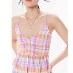 Urban Outfitters UO Ella Ruched Peplum V-Neck Cami Top Photo 0