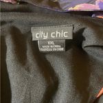 City Chic  Women’s Plus Size XXL Elegant  Floral Dress W/ Belt High Low Ruffle Photo 3