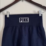 Victoria's Secret VS PINK Cool & Comfy Blue Tie Dye Ribbed Leggings EUC Photo 2