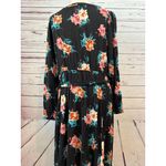 Torrid  Mini Challis Floral Print Plus Size 1X‎  High Low Shirt Dress Tie Waist Photo 11