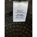 Women’s Wide Brim Hat With Bow Breathable Sunscreen Travel Sunshade Foldable Black Photo 6