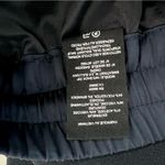 Theory  Crepe Navy Blue Drawstring Waist Pull On Pants Zip Ankle Casual Size S Photo 8