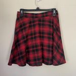 SheIn Red Plaid Mini Skirt ~ Lightweight Flannel School Girl ~ Women’s Size M Photo 1