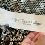 Colleen Lopez New Bracelet Sleeve Sequin Button Blazer Medium Festive Party Black Photo 16