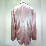 Chico's Chico’s Soirée Shine Laraina Jacket Shimmery Pink Long Blazer Size 1/M Barbie Photo 4