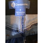 Democracy  Ankle Skinny Jeans Frayed Hem Ab‎ Solution Denim Blue Size 4 Photo 3