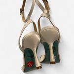 Betsey Johnson  Embellished Ivory Satin Heels – Size 9 Photo 7