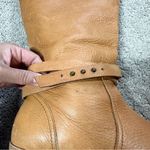 Lands' End Lands’ End Women’s Blakeley Tall Riding Boots in Cognag Pebbled Leather 10D Photo 12