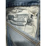 Levi's  501 Cut-Off Shorts Women's 27 Blue Denim Distressed‎ Original Fit Beach Photo 4