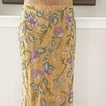 Mac Duggal NEW Beaded Floral Gown, Mustard Yellow in a Size 10, New w/Tag $598 Photo 3