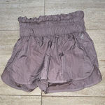 Free People  FP Movement The Way Home High Rise Lined Shorts Size S Pink 2"‎ Photo 0