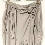 SKIMS  Plus Size 2X Grey Tie Up Split Pull On Legging Pants in Chrome NEW Photo 1