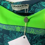 Chiara Boni Floral Print green Sheath Dress Sleeveless Made in Italy Size 40 Photo 5