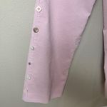 Anthropologie  Elevenses Pink Corduroy Button Detail Wide Leg Trousers Pants Sz 8 Photo 2