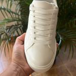 Soda White Vegan Leather Sneakers Photo 5