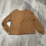 Brown jumper sweater womens medium black woman design embroidered fall autumn Photo 2