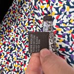 Leslie Fay  Haberdashery Long Sleeve Blouse Womens Size 18 Blue White Floral Dot Photo 6