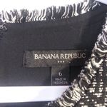 Banana Republic  Black White Tweed Shift Dress Sleeveless Size 6 Photo 4