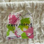 Free People  Cream Large‎ Tiered Boho Mini Lined Flowy Feminine Raw Edge Skirt Photo 3