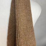 NWT Mackie Scotland Wool Scarf Driftwood Camel Rib Knit Winter Classic Photo 2
