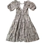 SEA New York Size 10 Calla Cheetah Brown Puff Sleeve A Photo 2